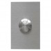 rectangular doorbell, stainless steel, flush-mounted