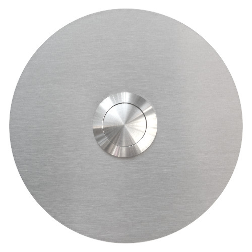 round doorbell push button, stainless steel, flush-mounted