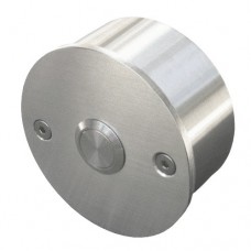 round doorbell, stainless steel, wall-mounted